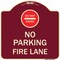 Signmission Do Not Enter No Parking Fire Lane W/ Graphic Heavy-Gauge Aluminum Sign, 18" x 18", BU-1818-24149 A-DES-BU-1818-24149 - alternate 1